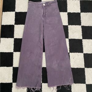 ZARA PURPLE FLARE JEANS